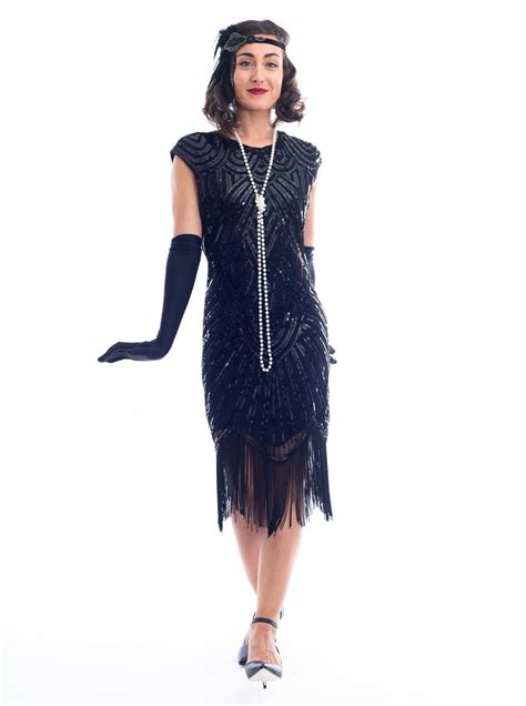 1920's authentic flapper dresses|vintage 1920s black flapper dresses.